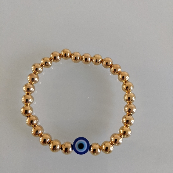 🆕 Evil Eye, gold plated beads and hasma bracelets - Picture 3 of 5